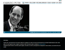 Tablet Screenshot of fabriziopetri.com